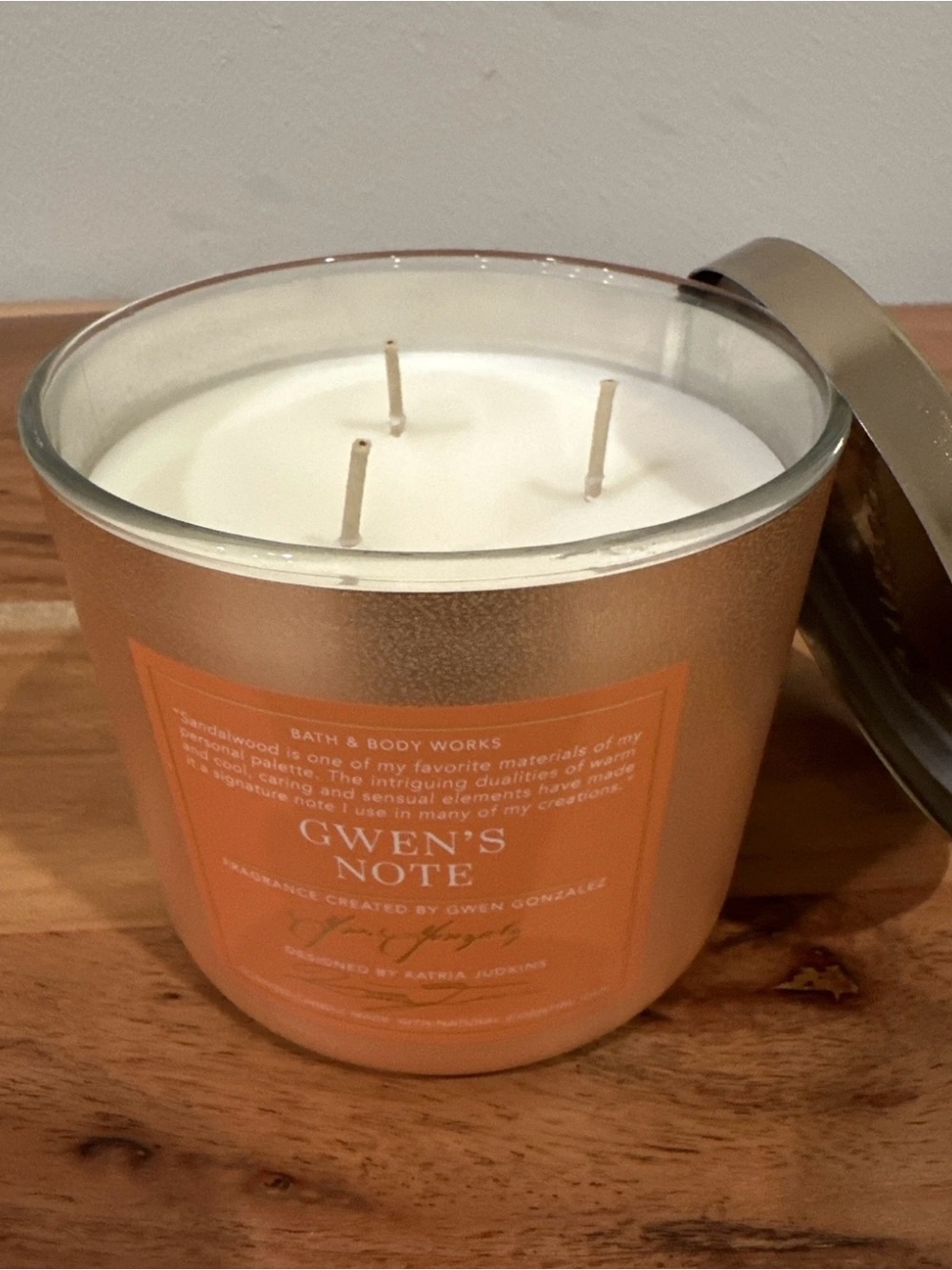 Bath & Body Works: 14.5 Oz 3-Wick Candle: Gwen’s Note